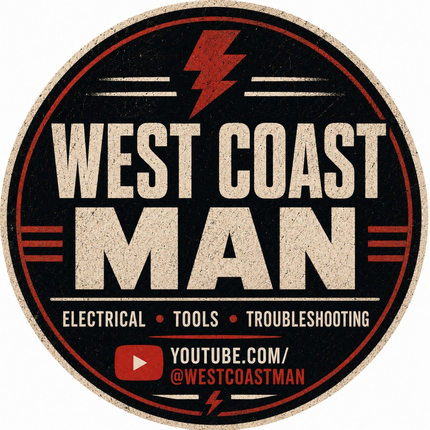 West Coast Man Hardhat Sticker