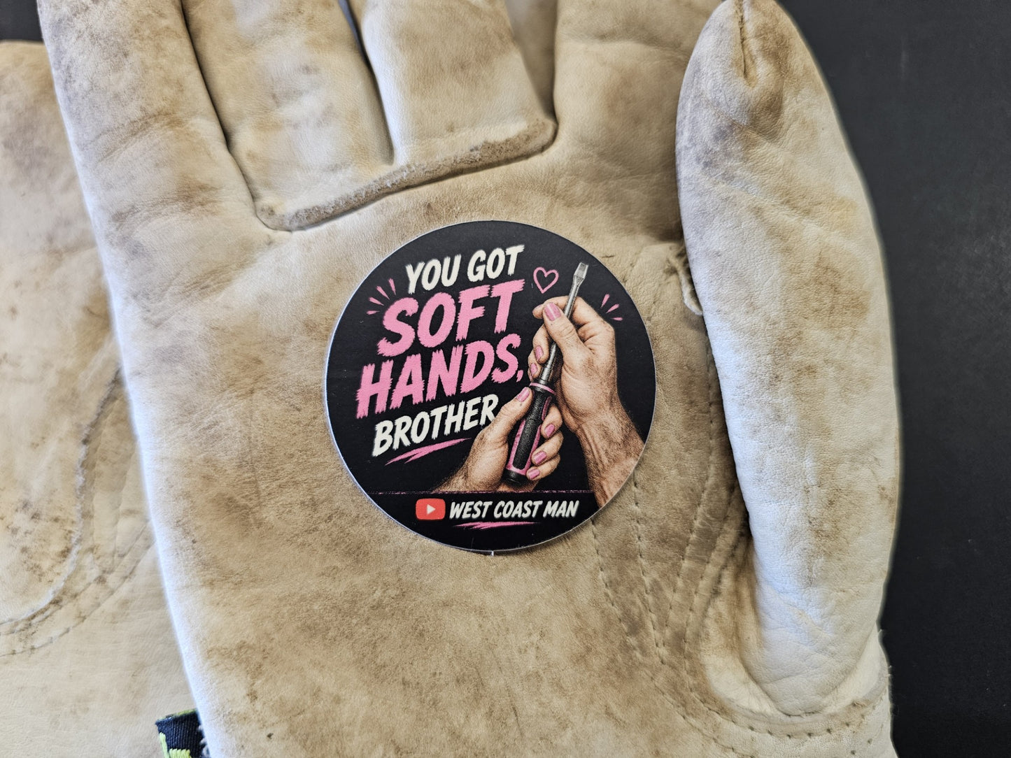 West Coast Man Soft Hands Sticker