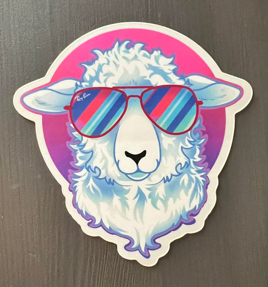 Sheep Shades Sticker